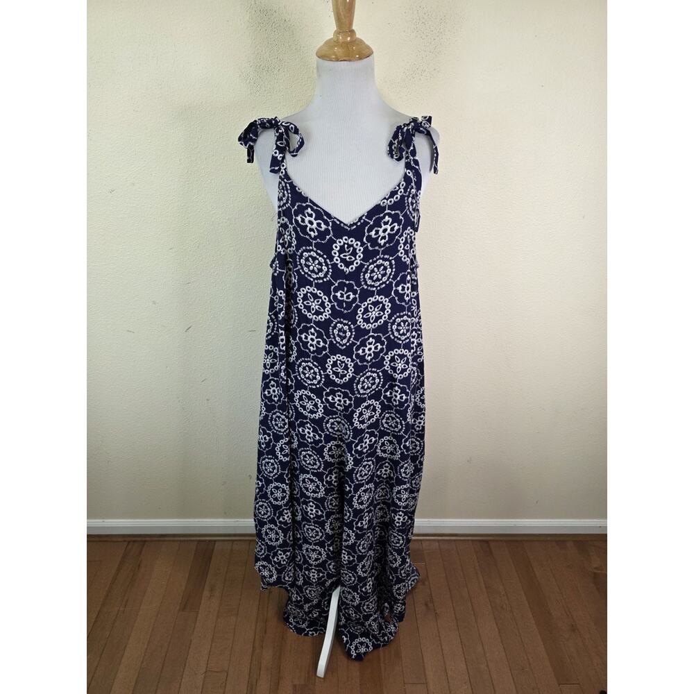 Vince Camuto Womens Size XL Tie Side Wide Leg Rayon/Tencel Jumpsuit 2 Piece - Picture 9 of 16